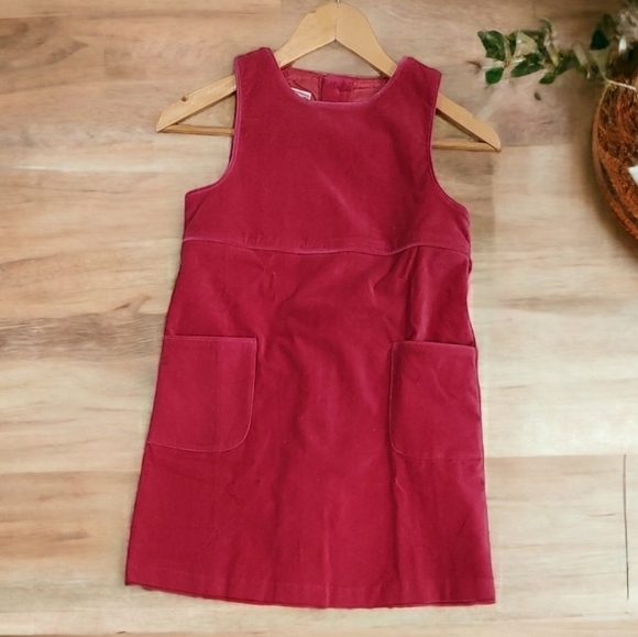 Talbots Pink Kids Stretch Velvet Sleeveless - Size 6X - Picture 3 of 8